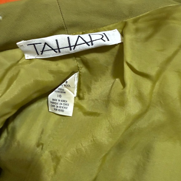 Tahari Olive and Black Blazer/Dress - Picture 7 of 8